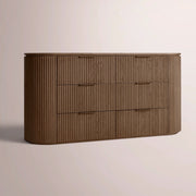 Sopravelle Drawer Dresser — BROWN OAK / 72