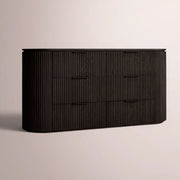 Sopravelle Drawer Dresser — BLACK OAK / 72