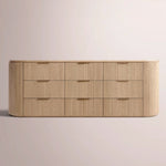 Sopravelle Drawer Dresser — LIGHT OAK / 90