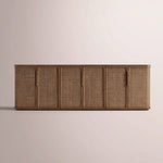 Trevia Sideboard — BROWN OAK / CANE / 96