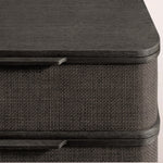 Trevia 9-Drawer Dresser — BLACK OAK / CANE