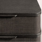 Trevia 9-Drawer Dresser — BLACK OAK / CANE