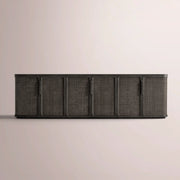 Trevia Media Console — BLACK OAK / CANE / 96