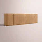 Liromelle Sideboard — NATURAL OAK / 6-DOOR 96
