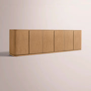 Liromelle Sideboard — NATURAL OAK / 6-DOOR 96