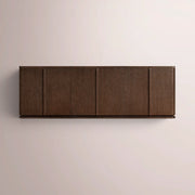 Liromelle Sideboard — BROWN OAK / 6-DOOR 96