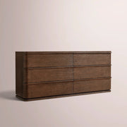 Liromelle Drawer Dresser — BROWN OAK / 6-Drawer