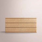 Liromelle Drawer Dresser — LIGHT OAK / 6-Drawer