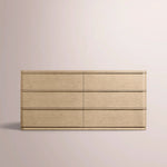 Liromelle Drawer Dresser — GREIGE OAK / 6-Drawer