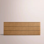 Liromelle Drawer Dresser — NATURAL OAK / 9-Drawer