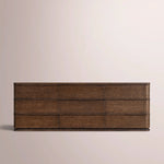 Liromelle Drawer Dresser — BROWN OAK / 9-Drawer