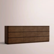 Liromelle Drawer Dresser — BROWN OAK / 9-Drawer