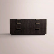 Cavenza 6-Drawer Dresser — BLACK OAK