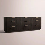 Cavenza 9-Drawer Dresser — BLACK OAK