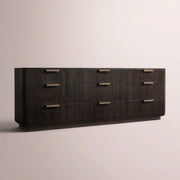Cavenza 9-Drawer Dresser — BLACK OAK
