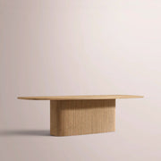 Ethoria Pedestal Rectangular Dining Table