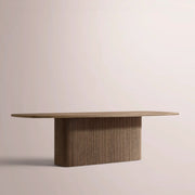 Ethoria Pedestal Rectangular Dining Table