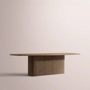 Ethoria Pedestal Rectangular Dining Table