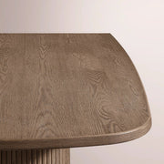 Ethoria Pedestal Rectangular Dining Table