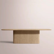 Ethoria Pedestal Rectangular Dining Table