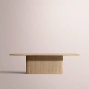 Ethoria Pedestal Rectangular Dining Table