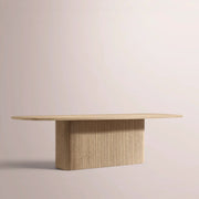 Ethoria Pedestal Rectangular Dining Table