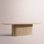 Ethoria Pedestal Rectangular Dining Table