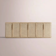 Trevia Sideboard — GREIGE OAK / CANE / 96