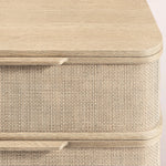 Trevia 9-Drawer Dresser — GREIGE OAK / CANE
