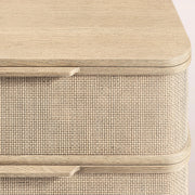 Trevia 9-Drawer Dresser — GREIGE OAK / CANE