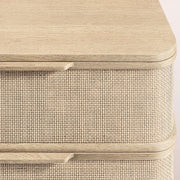 Trevia 6-Drawer Dresser — GREIGE OAK / CANE