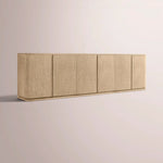 Liromelle Sideboard — GREIGE OAK / 6-DOOR 96