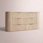 Sopravelle Drawer Dresser — WHITEWASHED OAK / 72