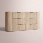 Sopravelle Drawer Dresser — WHITEWASHED OAK / 72