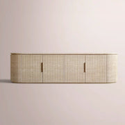Sopravelle Reeded Stone Media Console
