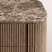 Ethoria Emperador Closed Nightstand