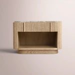 Ethoria Emperador Open Nightstand — GREIGE OAK-GREY MARBLE / 32
