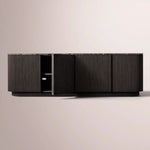 Ethoria Emperador Media Console — BLACK OAK-BLACK MARBLE / 60