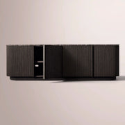 Ethoria Emperador Media Console — BLACK OAK-BLACK MARBLE / 60
