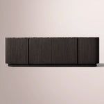 Ethoria Emperador Media Console — BLACK OAK-BLACK MARBLE / 60