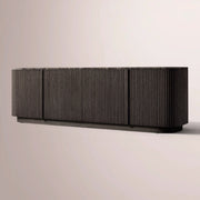 Ethoria Emperador Media Console — BLACK OAK-BLACK MARBLE / 60
