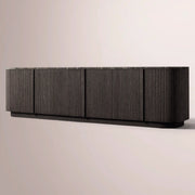 Ethoria Emperador Media Console — BLACK OAK-BLACK MARBLE / 96
