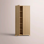 Celorin Reeded Cabinet — GREIGE OAK / 45