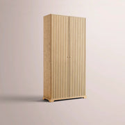 Celorin Reeded Cabinet — GREIGE OAK / 45