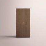 Celorin Reeded Cabinet — BROWN OAK / 38