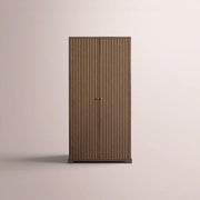 Celorin Reeded Cabinet — BROWN OAK / 38
