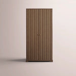 Celorin Reeded Cabinet — BROWN OAK / 45
