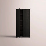 Celorin Reeded Cabinet — BLACK OAK / 38