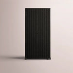 Celorin Reeded Cabinet — BLACK OAK / 45