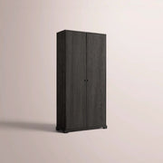Celorin Reeded Cabinet — BLACK OAK / 38
